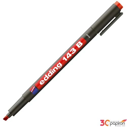 Edding 143B piros OHP permanent alkoholos marker 1-3mm filc, marker