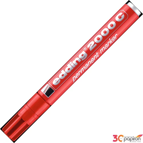 Edding 2000 piros permanent alkoholos marker 1,5-3mm filc, marker alkoholos marker