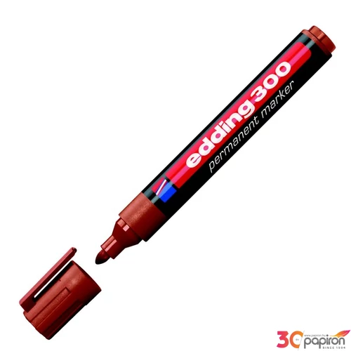 Edding 300 kerek hegyű barna permanent alkoholos marker 1,5-3mm alkoholos filc, marker