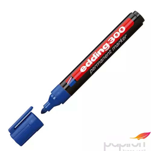 Edding 300 kerek hegyű kék permanent alkoholos marker 1,5-3mm alkoholos filc, marker