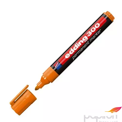 Edding 300 kerek hegyű narancs permanent alkoholos marker 1,5-3mm alkoholos filc, marker