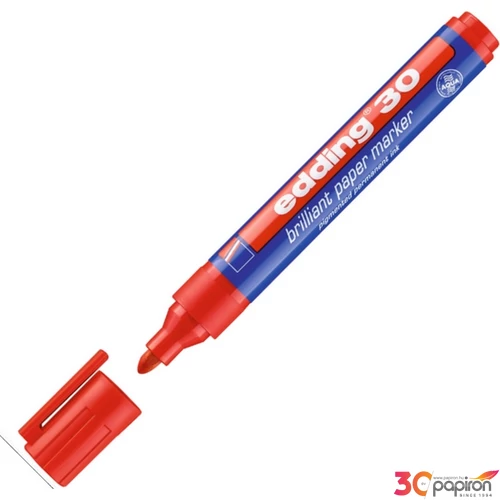 Edding 30 marker permanent Pigment Piros