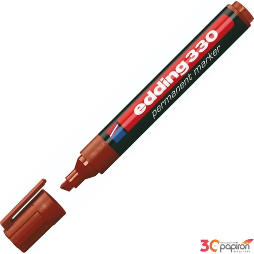 Edding 330 vágott hegyű barna permanent alkoholos marker 1-5mm filc, marker