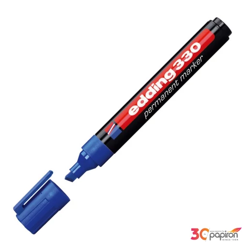 Edding 330 vágott hegyű kék permanent alkoholos marker 1-5mm alkoholos filc, marker