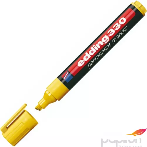 Edding 330 vágott hegyű sárga permanent alkoholos marker 1-5mm alkoholos filc, marker
