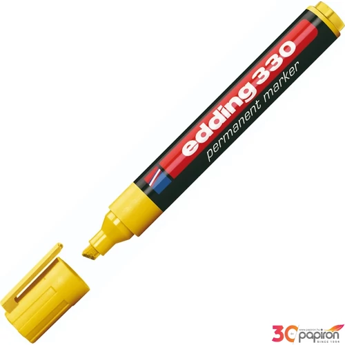 Edding 330 vágott hegyű sárga permanent alkoholos marker 1-5mm alkoholos filc, marker