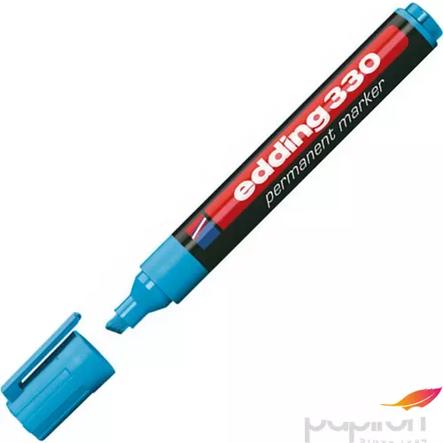 Edding 330 vágott hegyű v.kék permanent alkoholos marker 1-5mm alkoholos filc, marker