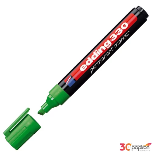 Edding 330 vágott hegyű zöld permanent alkoholos marker 1-5mm alkoholos filc, marker
