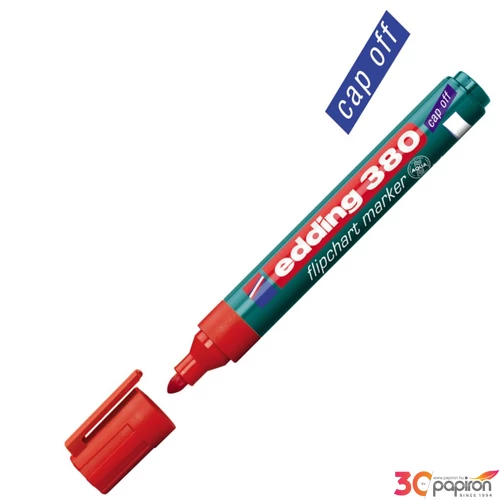 Edding 380 Flipchart marker piros kerek hegyű 1,5-3mm Flipchart marker Edding 380