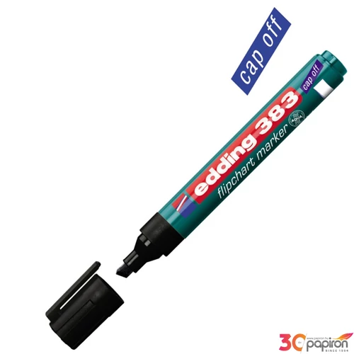 Edding 383 Flipchart marker fekete vágott hegyű 1,5-5mm Flipchart marker Edding 380