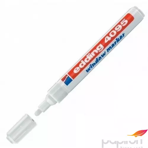Edding 4095 krétamarker fehér 4-15mm vágotthegyű Üvegreíró marker Edding 4095 