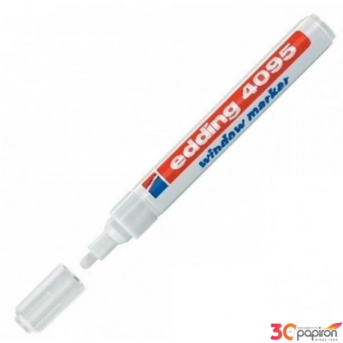Edding 4095 krétamarker fehér 4-15mm vágotthegyű Üvegreíró marker Edding 4095 