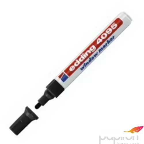 Edding 4095 krétamarker fekete 4-15mm vágotthegyű Üvegreíró marker Edding 4095 