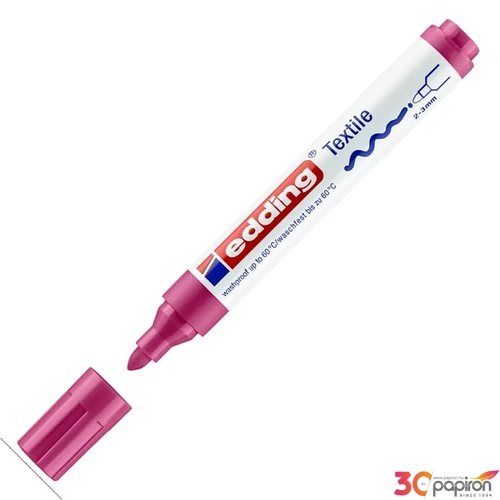 Edding 4500 kármin piros T-shirt Textil-marker 2-3mm kerek hegyű Textilmarker Edding 4500