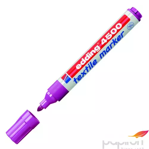 Edding 4500 neon lila T-shirt Textil-marker 2-3mm kerek hegyű Textilmarker Edding 4500