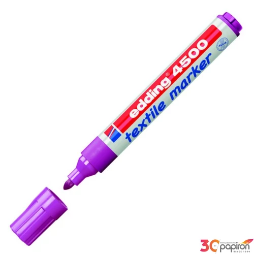 Edding 4500 neon lila T-shirt Textil-marker 2-3mm kerek hegyű Textilmarker Edding 4500