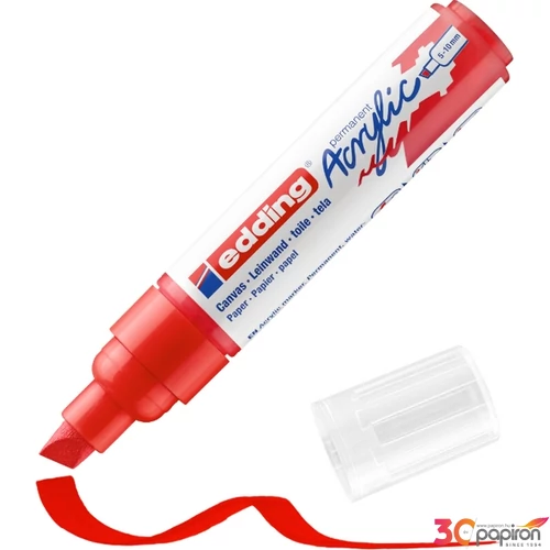 Edding 5000 Akril marker B (5-10 Mm) Traffic Red 