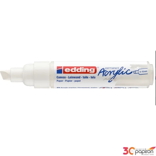 Edding 5000 Akril marker B (5-10 Mm) Traffic White 