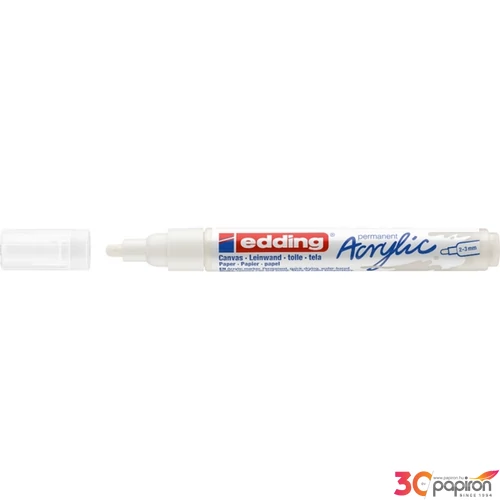 Edding 5100 Akril marker M (2-3 Mm) Traffic White