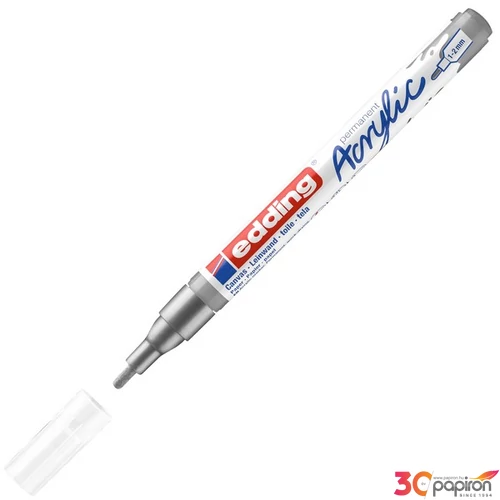 Edding 5300 Akril marker F (1-2 Mm) Rich Silver 