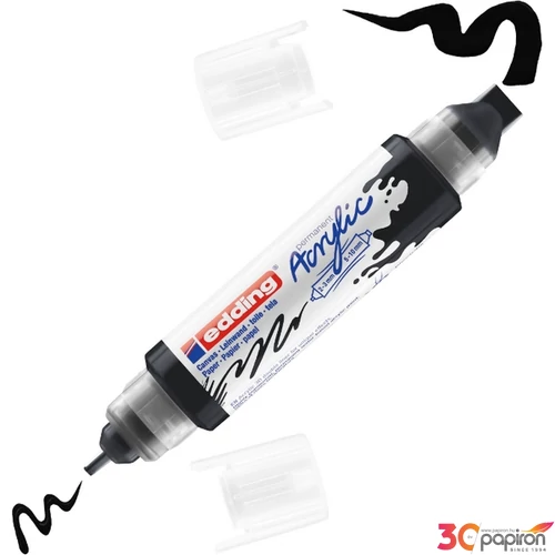Edding 5400 Akril marker (2-3 Mm/5-10 Mm) Black 3D DOUBLE LINER