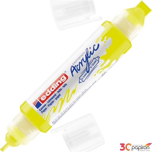 Edding 5400 Akril marker (2-3 Mm/5-10 Mm) Neon Yellow 3D DOUBLE LINER