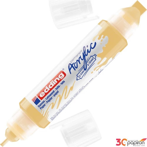 Edding 5400 Akril marker (2-3 Mm/5-10 Mm) Pastel Yellow 3D DOUBLE LINER