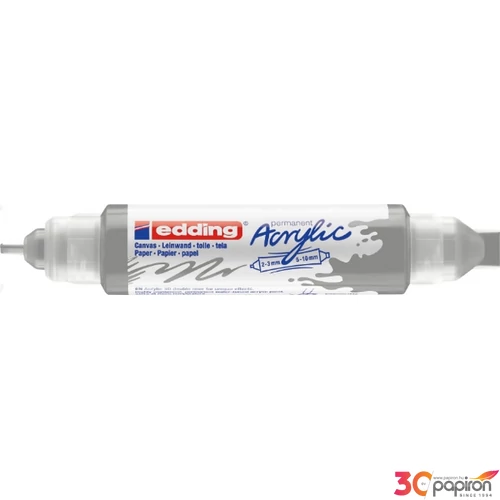 Edding 5400 Akril marker (2-3 Mm/5-10 Mm) Rich Silver 3D DOUBLE LINER