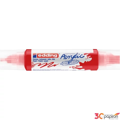 Edding 5400 Akril marker (2-3 Mm/5-10 Mm) Traffic Red 3D DOUBLE LINER
