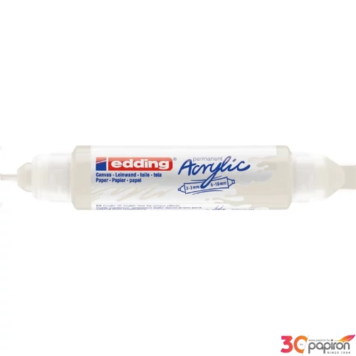 Edding 5400 Akril marker (2-3 Mm/5-10 Mm) Traffic White 3D DOUBLE LINER