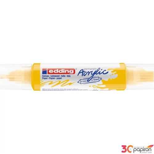 Edding 5400 Akril marker (2-3 Mm/5-10 Mm) Traffic Yellow 3D DOUBLE LINER