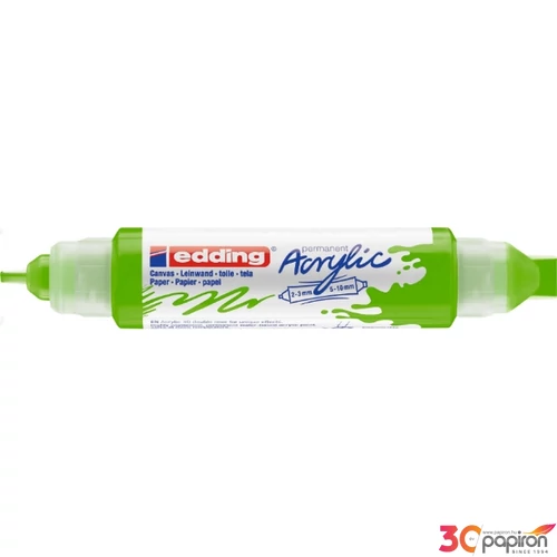 Edding 5400 Akril marker (2-3 Mm/5-10 Mm) Yellow Green 3D DOUBLE LINER
