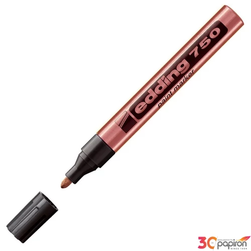 Edding 750 kerek hegyű vör.réz lakkmarker 2-4mm jelölésre Üveg, porcelán, műanyag, fém 