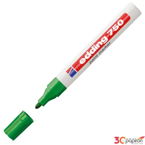 Edding 750 kerek hegyű zöld lakkmarker 2-4mm jelölésre Üveg, porcelán, műanyag, fém 
