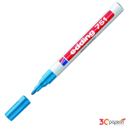 Edding 751 kerek hegyű v.kék lakkmarker 1-2mm jelölésre Üveg, porcelán, műanyag, fém