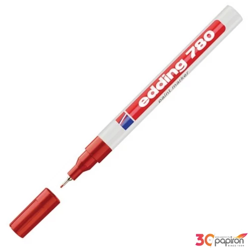 Edding 780 piros lakkmarker 0,8mm jelölésre Üveg, porcelán, műanyag, fém
