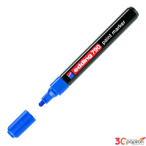 Edding 790 kerek hegyű kék lakkmarker 0,8mm jelölésre Üveg, porcelán, műanyag, fém