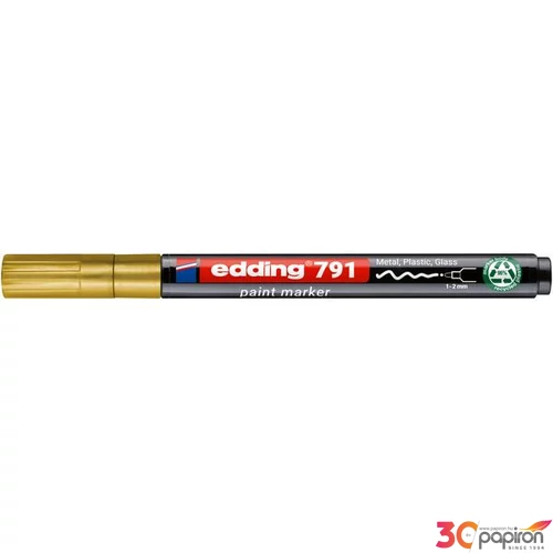 Edding 791 kerek hegyű arany lakkmarker 1-2mm jelölésre Üveg, porcelán, műanyag, fém