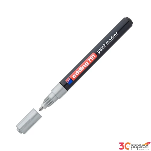 Edding 791 kerek hegyű ezüst lakkmarker 1-2 mm jelölésre Üveg, porcelán, műanyag, fém