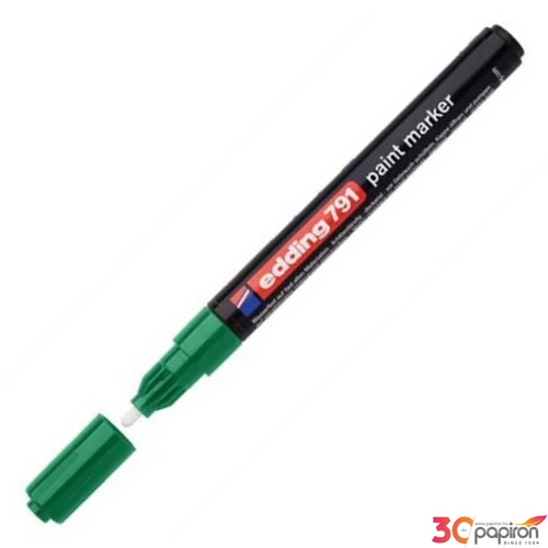 Edding 791 kerek hegyű zöld lakkmarker 1-2mm jelölésre Üveg, porcelán, műanyag, fém