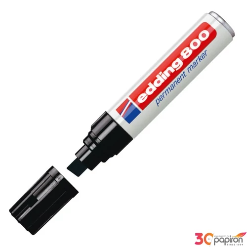 Edding 800 vágott hegyű fekete permanent alkoholos marker 4-12mm Marker permanent Edding 800