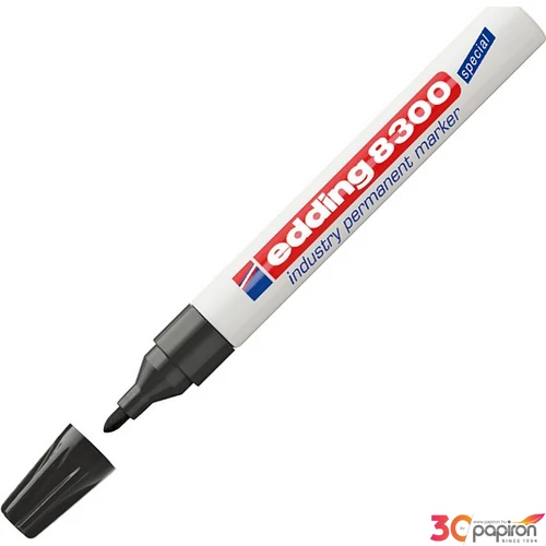 Edding 8300 fekete ipari marker kerek 1,5-3mm filc, marker