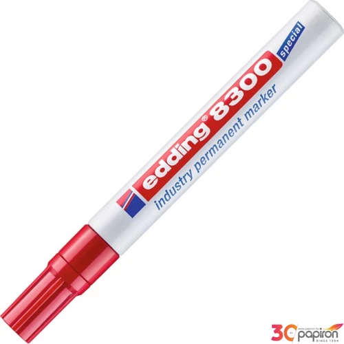 Edding 8300 piros ipari marker kerek 1,5-3mm filc, marker