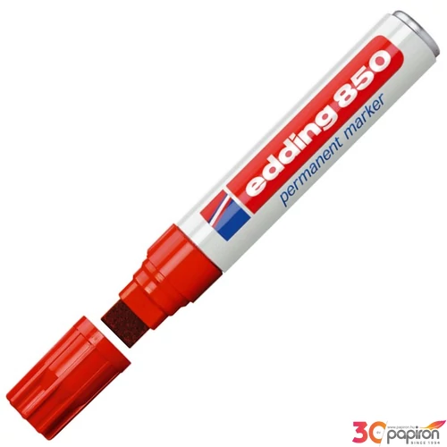 Edding 850 vágott hegyű piros permanent alkoholos marker 5-16mm Marker permanent Edding 850