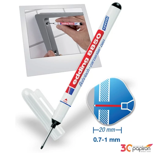 Edding 8850 fekete furatmerker, 0,7-1mm filc, marker