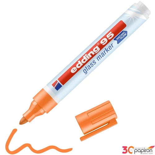 Edding 95 ABLAK MARKER GLASS MARKER narancs D10 kerek hegyűvonalvastagság:2-3mm