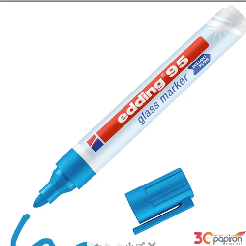 Edding 95 ABLAK MARKER GLASS MARKER világoskék D10 kerek hegyűvonalvastagság:2-3mm