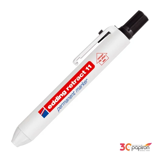 Edding retract 11 fekete permanent alkoholos marker 1,5-3mm filc, marker