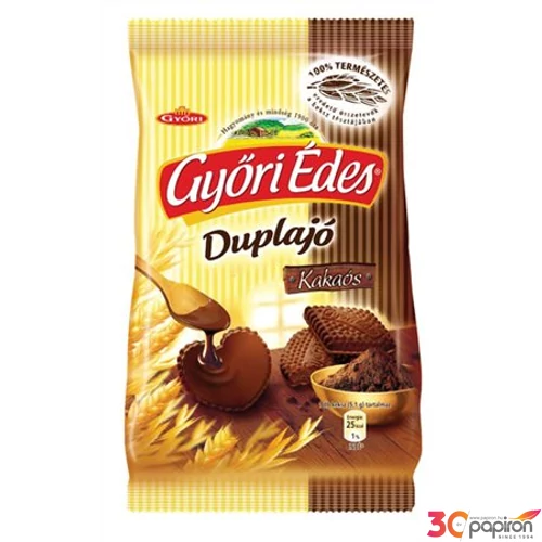 Édes kekszek Győri Győri édes duplajó keksz, kakaó-csokis 180g