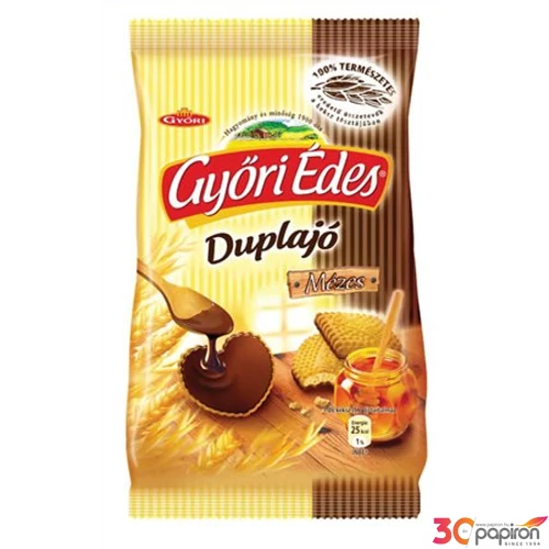 Édes kekszek Győri Győri édes duplajó keksz, mézes-csokis 180g